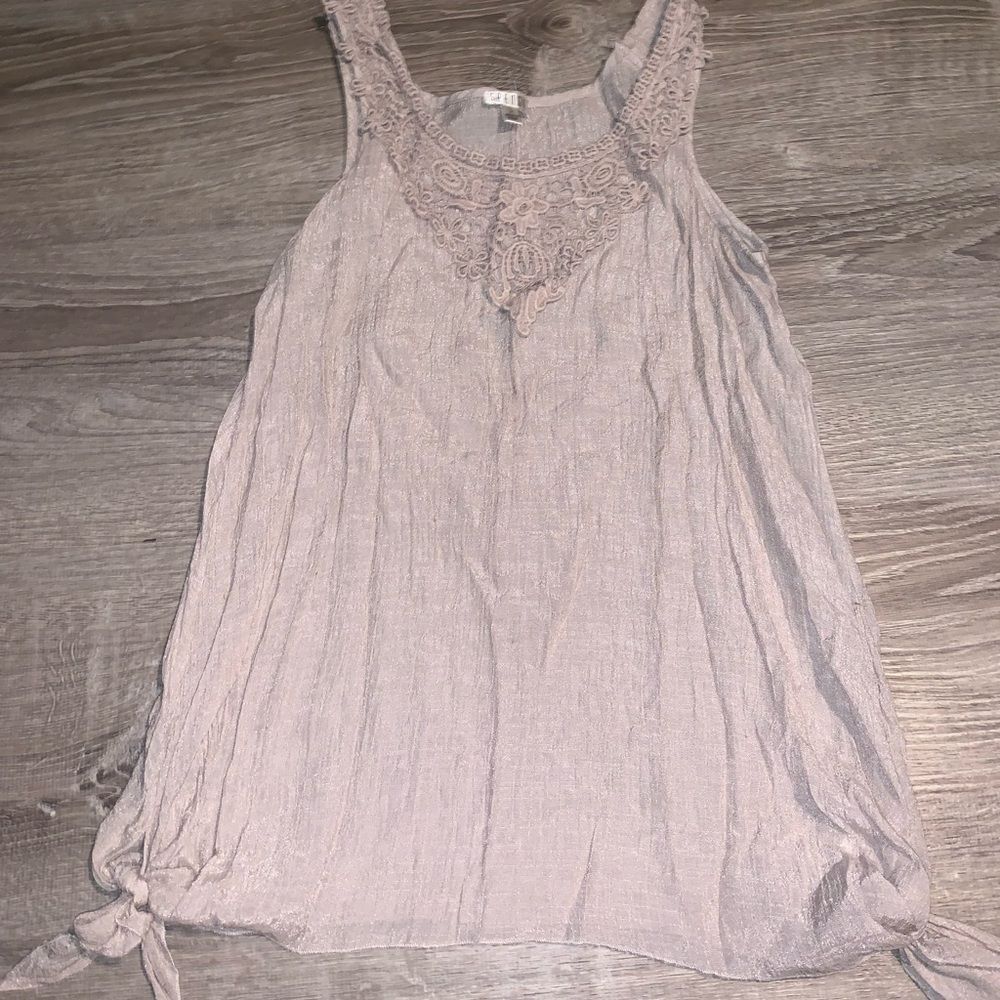 Spense Cream sleeveless blouse S